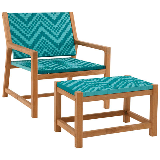 Navajo lounging armchair and stool from John Lewis | Garden seating | Garden | PHOTO GALLERY | Homes & Gardens | housetohome.co.uk
