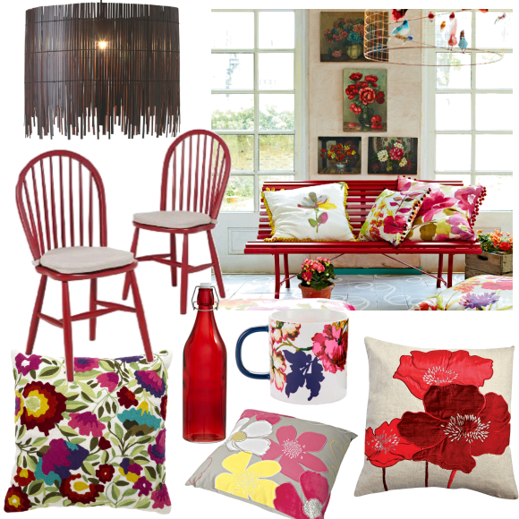 Conservatory with painterly florals