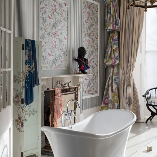 Luxurious printed bathroom | Bathroom decorating ideas | Livingetc | Housetohome.co.uk