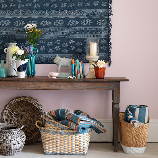 Woven wall art hallway | housetohome.co.uk