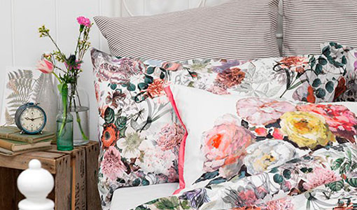 Floral country bedroom