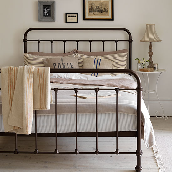 farmhouse metal bed frame king