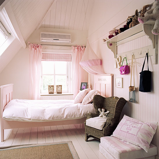 Child's pink loft bedroom | Children's room ideas | Children's room | PHOTO GALLERY | Homes & Gardens | Housetohome.co.uk