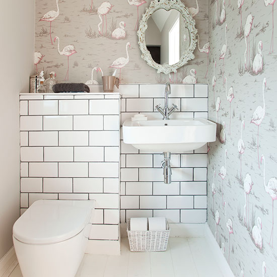 Decorative cloakroom | Small bathroom ideas | Bathroom | PHOTO GALLERY | Housetohome.co.uk