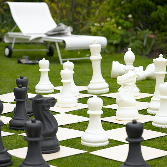 Garden with giant chess set | Modern garden design ideas | Garden design | PHOTO GALLERY | Housetohome.co.uk