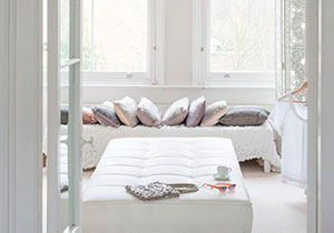 Add interest to white with texture