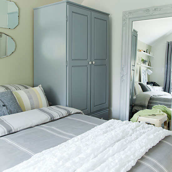 Grey and olive green bedroom | Bedroom decorating ideas | housetohome.co.uk