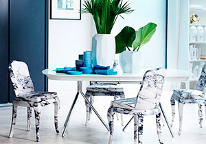 Go from trad to rad in the dining room