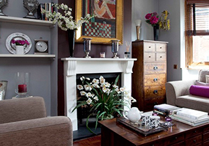 Choose dark tonal colours for a sophisticated look