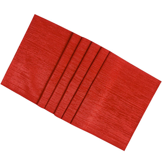 Red metallic table runner from Debenhams Christmas table decorations