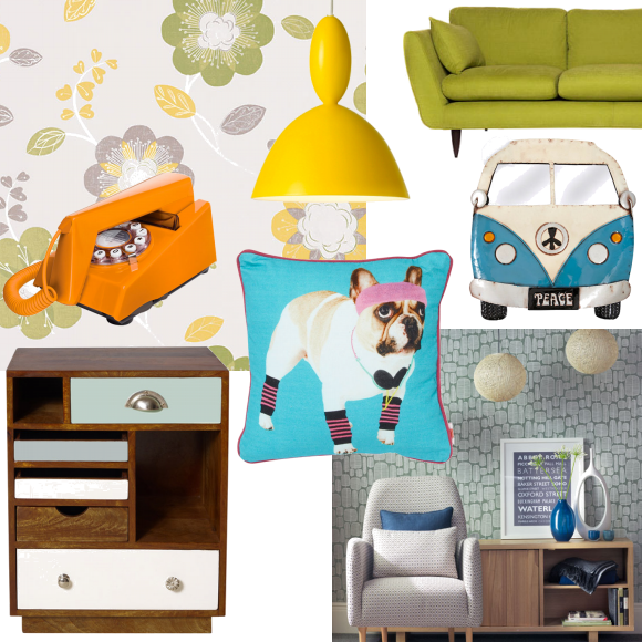 Retro revival living room