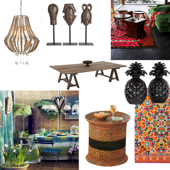 Exotic tribal dining