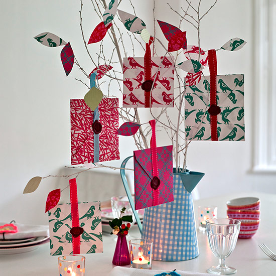 tabletop tree hung with envelope gifts country christmas tabletop tree hung with envelope gifts country christmas