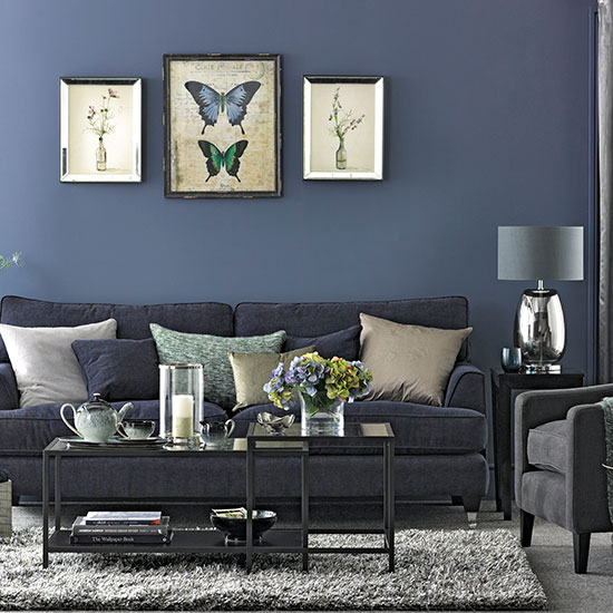 Gray And Blue Living Room Ideas