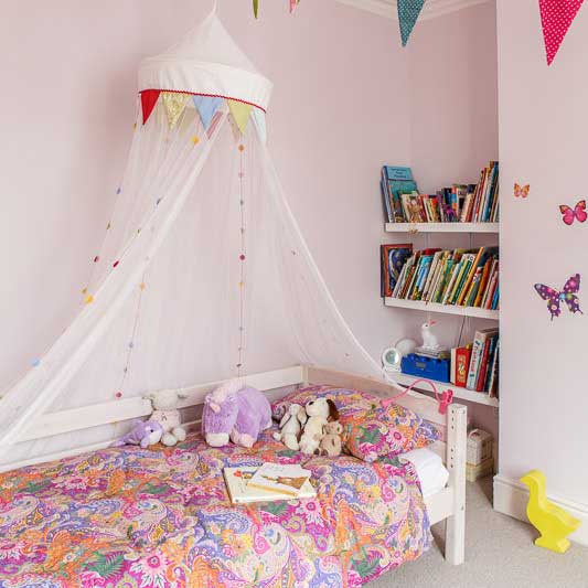 Child's room with bed canopy | Victorian Bristol home | House tour ...