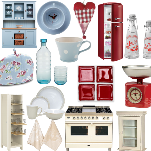 Colourful country kitchens