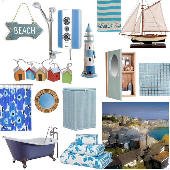 Fresh coastal bathroom