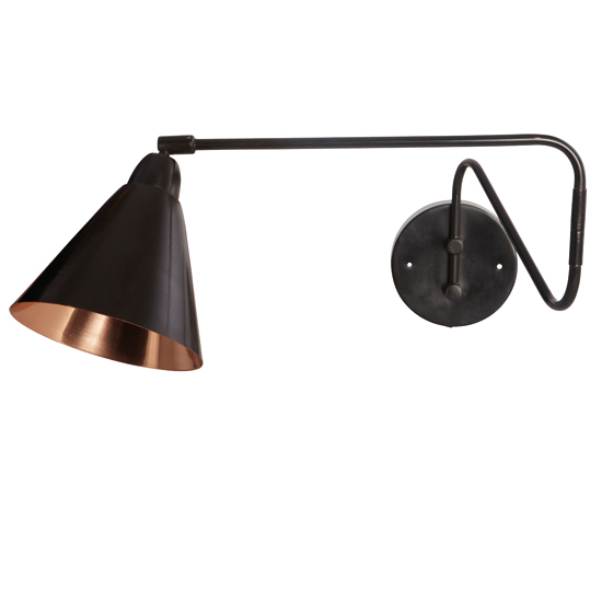 Industrial-style brown and copper wall light from Rockett St George Wall lights Shopping ...