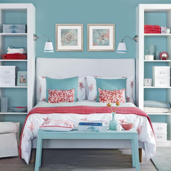 Ocean blue bedroom