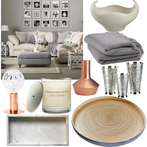 Living room tablescape