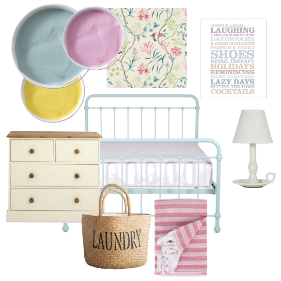 An ice-cream country bedroom