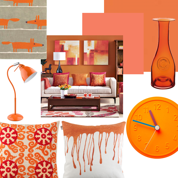 Electric orange living