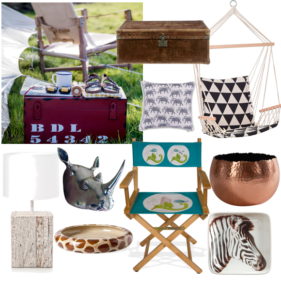 Safari-themed garden