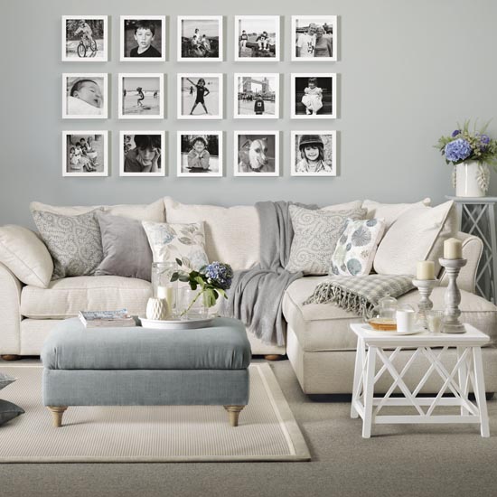 Opt for graphic wallpaper | Family living room design ideas
