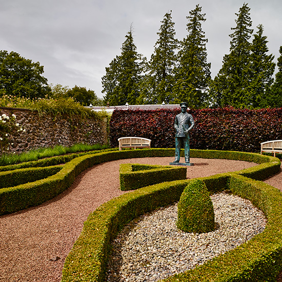 Take a tour of this traditional Scottish garden filled with sculpture
