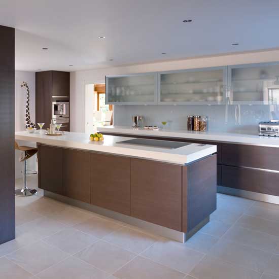 Sleek mocha kitchen | housetohome.co.uk