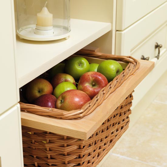 Fruit and vegetable basket | Take a tour around a cream-painted kitchen ...