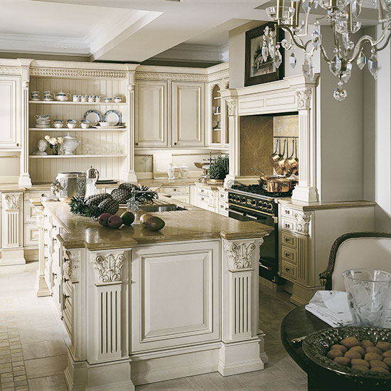 elegant cream kitchen | traditional kitchen design ideas