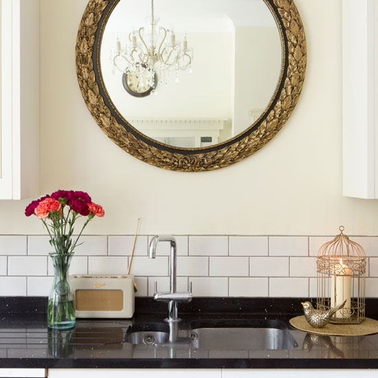 Large kitchen mirror | Small kitchen design ideas ...
