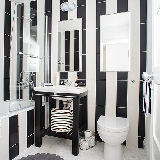 Monochrome bathroom with striped tile effect | housetohome ... Monochrome bathroom with striped tile effect | housetohome ... on Monochromatic Bathroom Ideas
id=89997